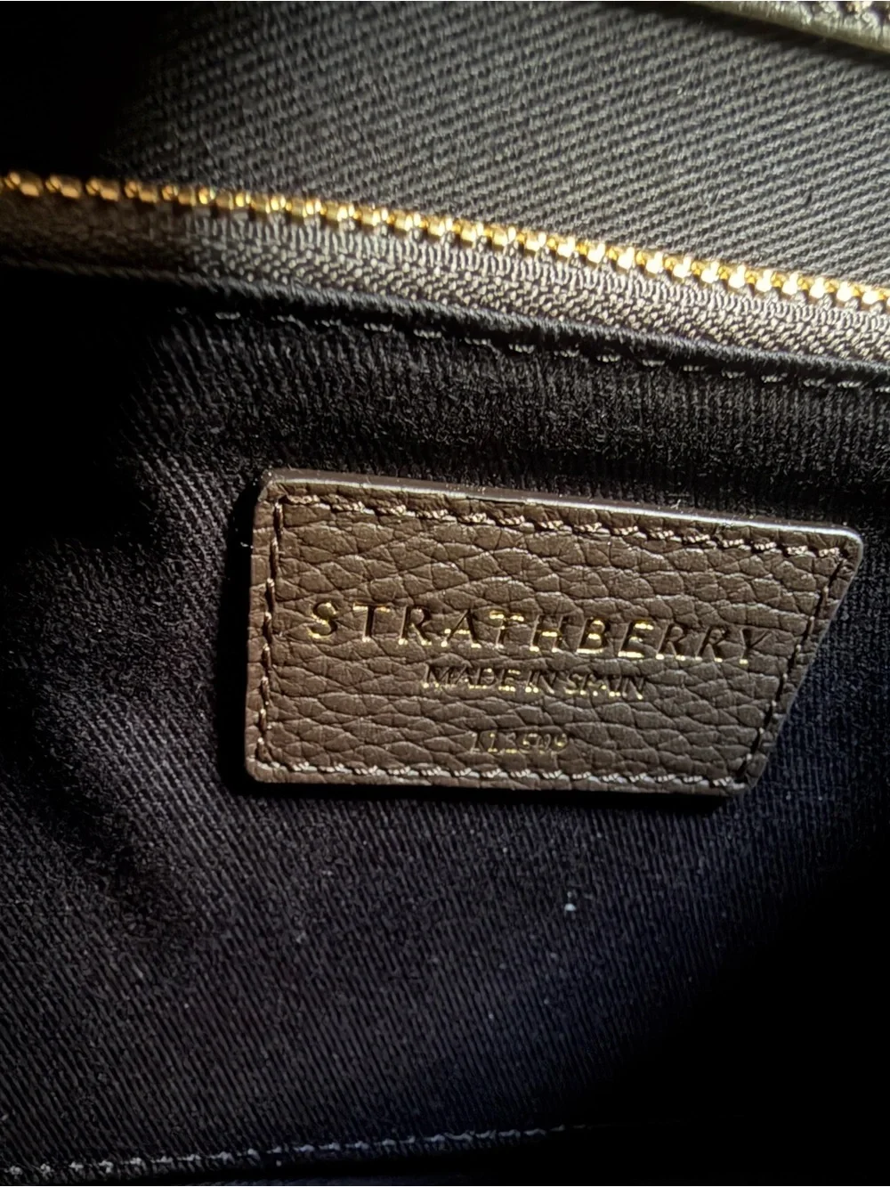 NWOT Strathberry Mosaic Leather Top Handle Bag Purse & Wallet Set-Dkchoclt